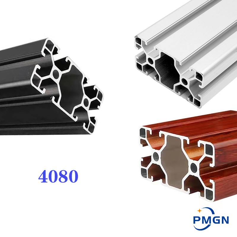V Slot Aluminum Extrusion - 4080 Aluminum Profile Extrusion European Standard