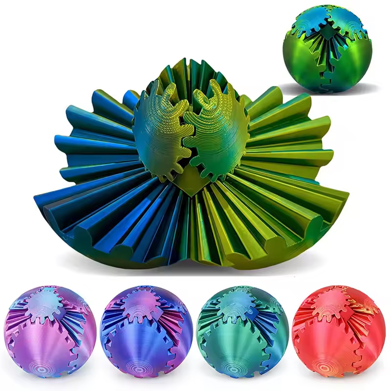 3D Printing Gears - 1PC Gear Ball 3D Printed Fidget