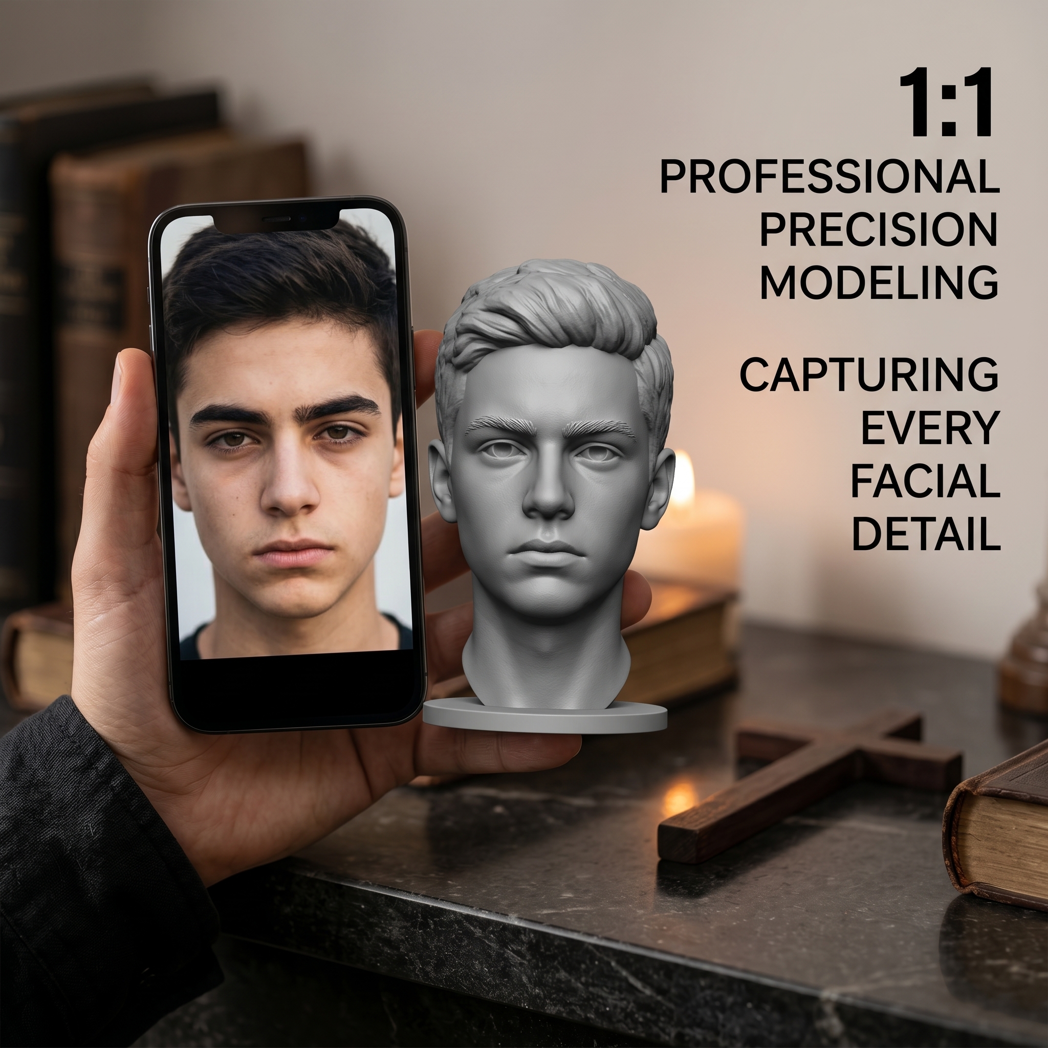 3D Printing Liquid - Personalized 3D Printed Bust Figurine, Custom