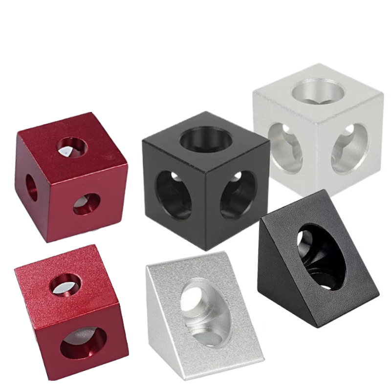 V Slot Aluminum Extrusion - 4pcs 1515/2020 Aluminum block 90 Degree