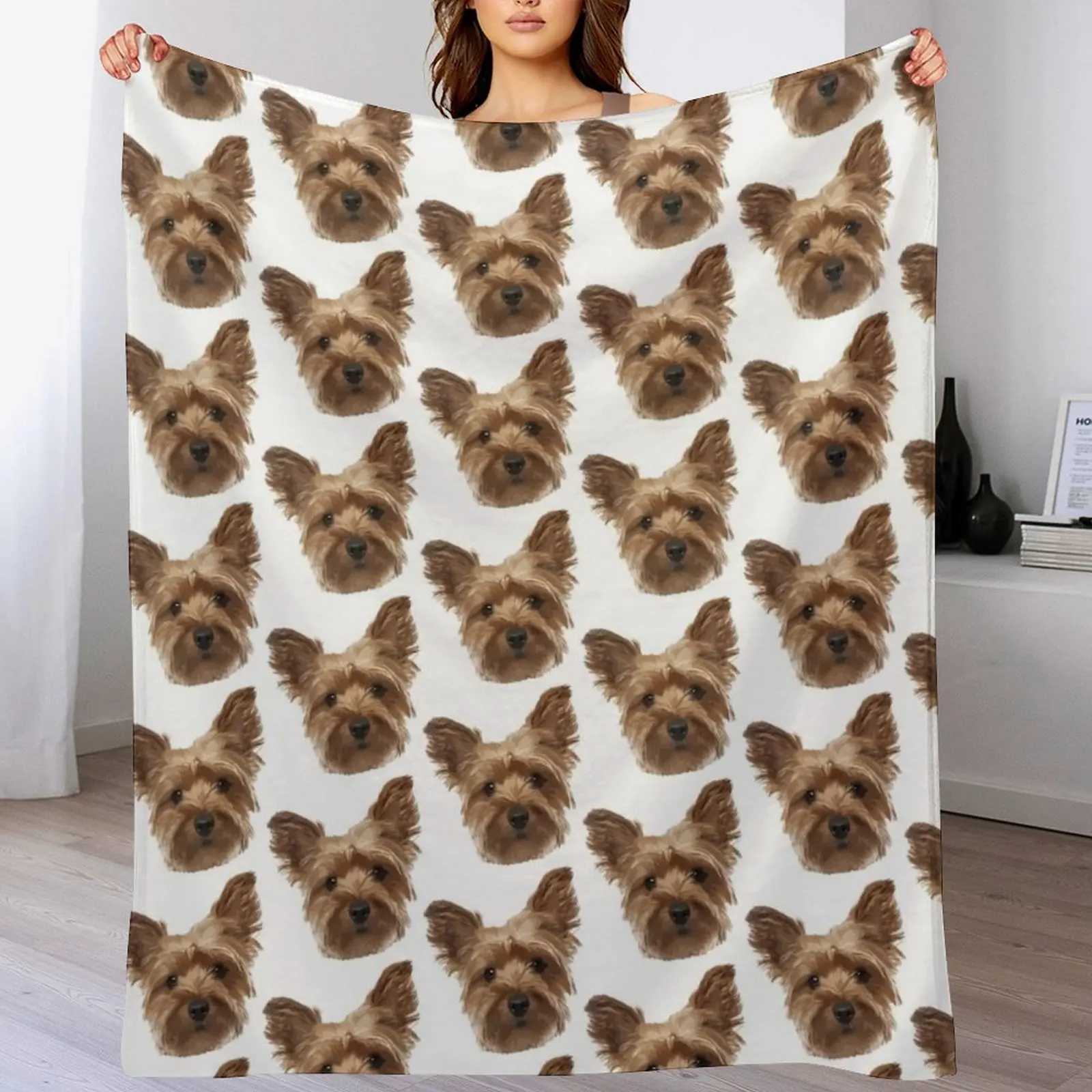 3D Printing Yorkshire - Yorkshire Terrier Throw Blanket Luxurious Soft