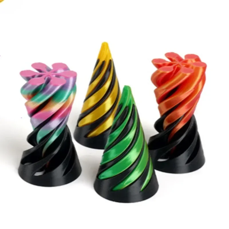 3D Printing Fidget Toys - 3D Printed Spiral Fidget Toy Dual