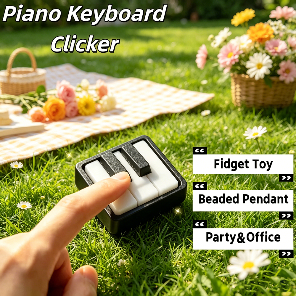 3D Printing Keyboard Keys - Mini Piano Keyboard Clicker 3D Printed