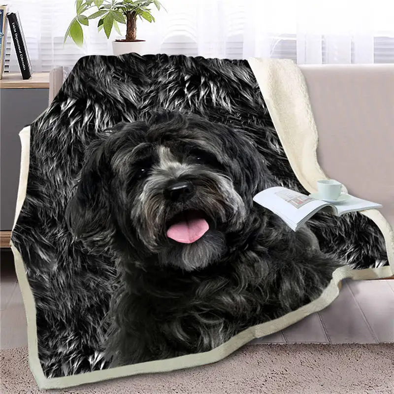 3D Printing Yorkshire - Two-layer Blanket Yorkshire Terrier 3D Blanket