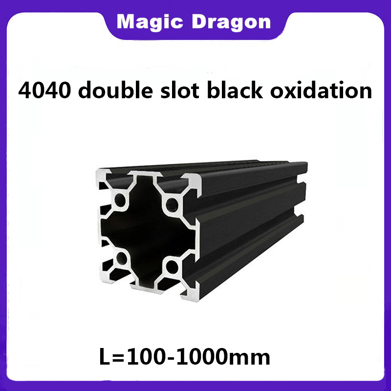 1PCS Black 4040 Double Slot V- - V Slot Aluminum Extrusion บทวิจารณ์และราคา