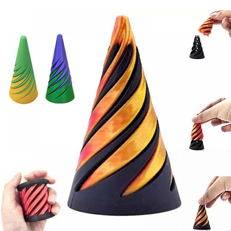 3D Printed Spiral Cone Toy Imp - 3D Printing Fidget Toys บทวิจารณ์และราคา