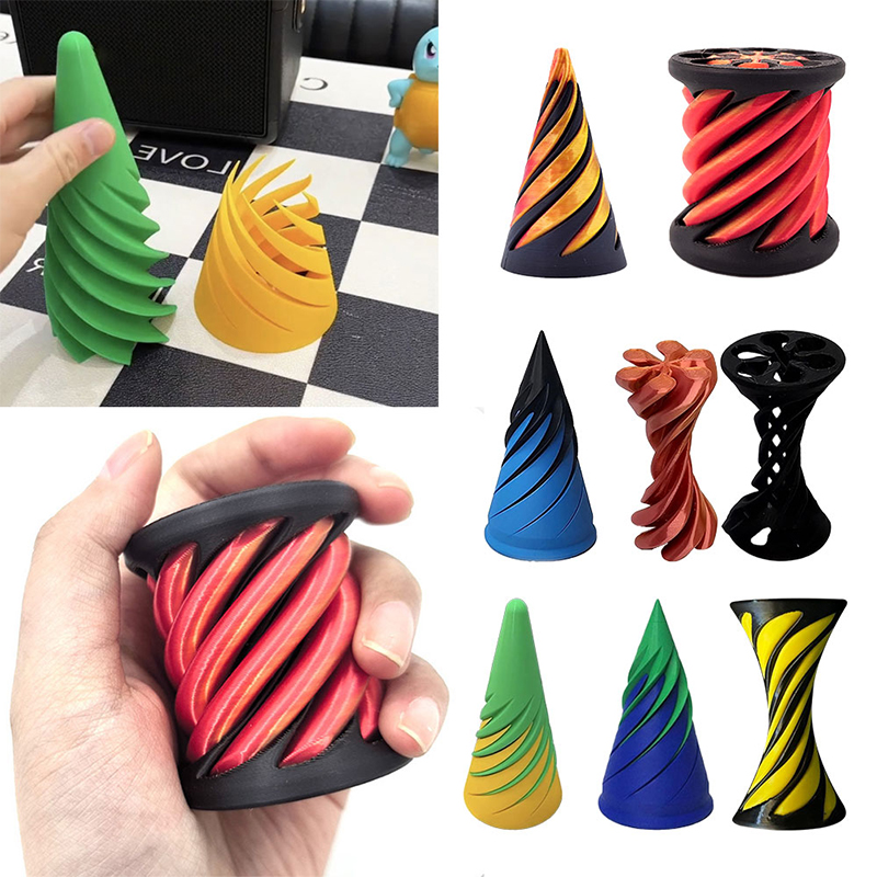 3D Printed Spiral Cone Toy Imp - 3D Printing Fidget Toys บทวิจารณ์และราคา