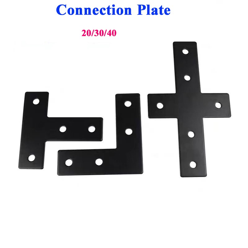 4/10pcs Black L/T/Cross Connec - V Slot Aluminum Extrusion บทวิจารณ์และราคา