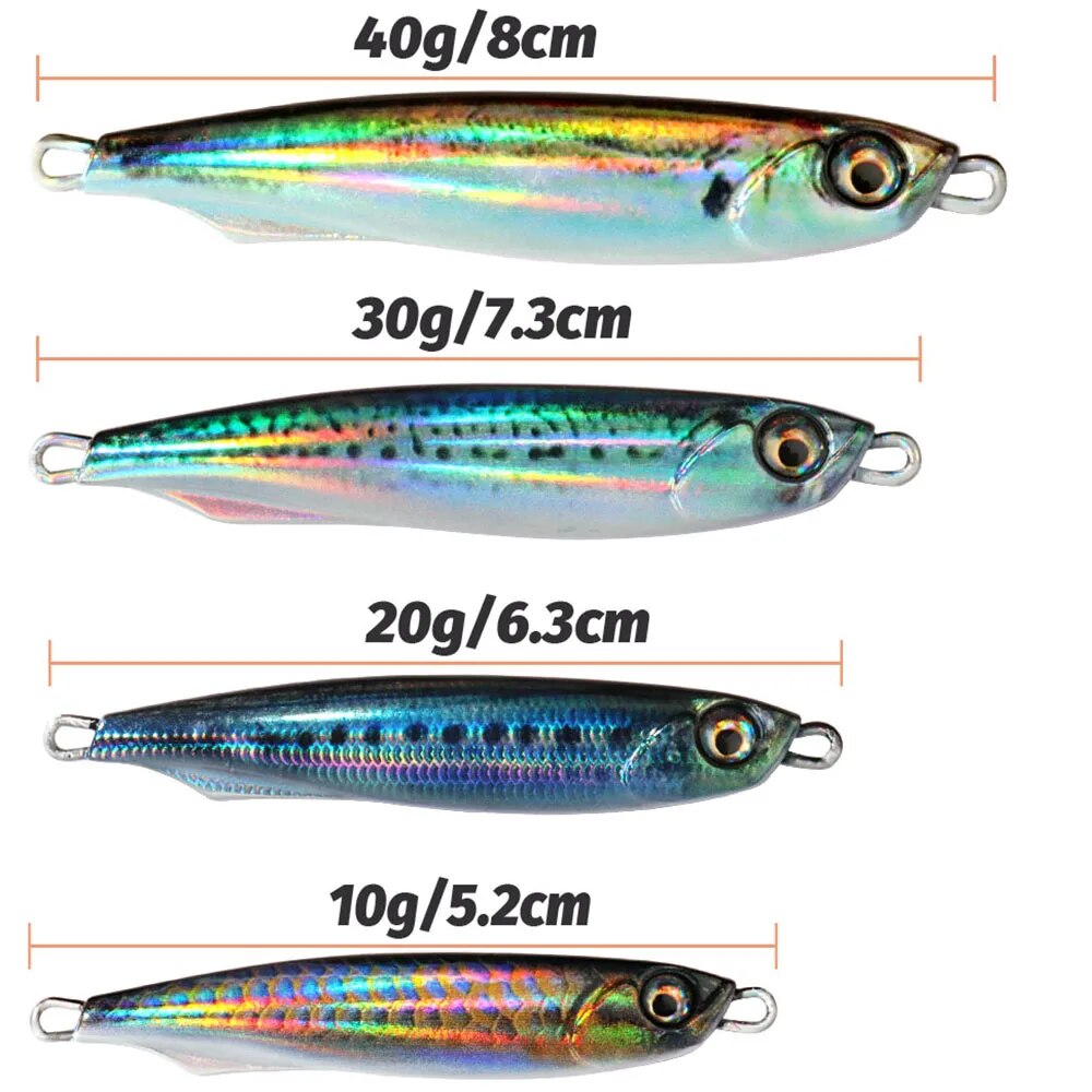 Metal Jig Lure 10g 20 30g 40g  - 3D Printing Lure บทวิจารณ์และราคา