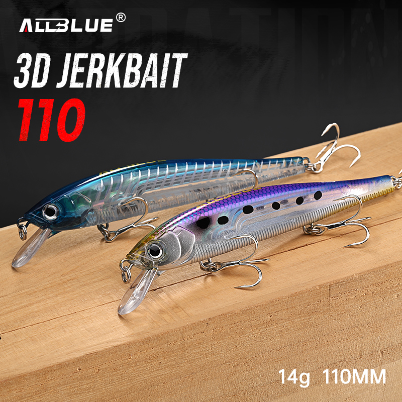 ALLBLUE 3D Jerkbait Wobbler Fi - 3D Printing Lure บทวิจารณ์และราคา