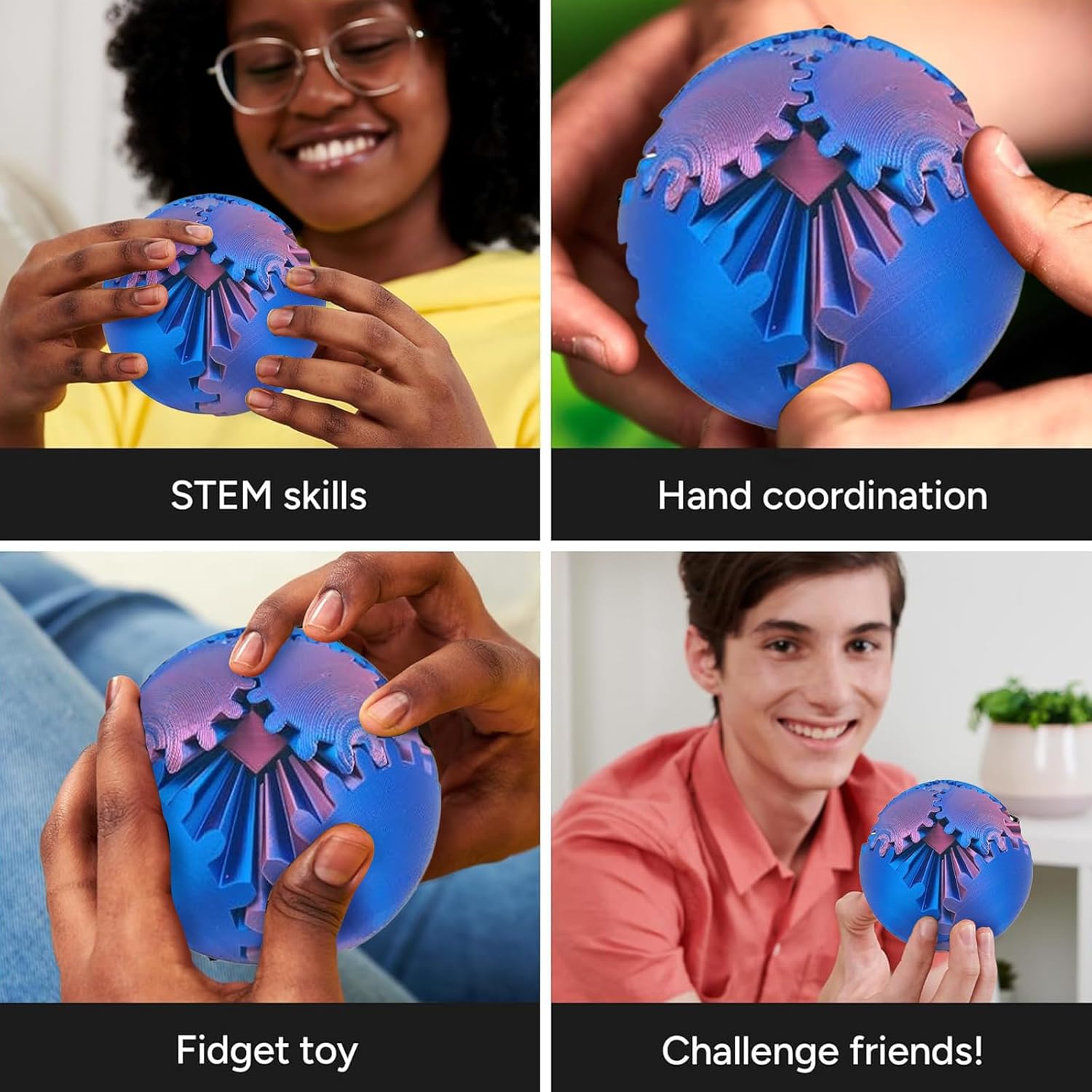 Gear Ball 3D Printed Fidget To - 3D Printing Gears บทวิจารณ์และราคา