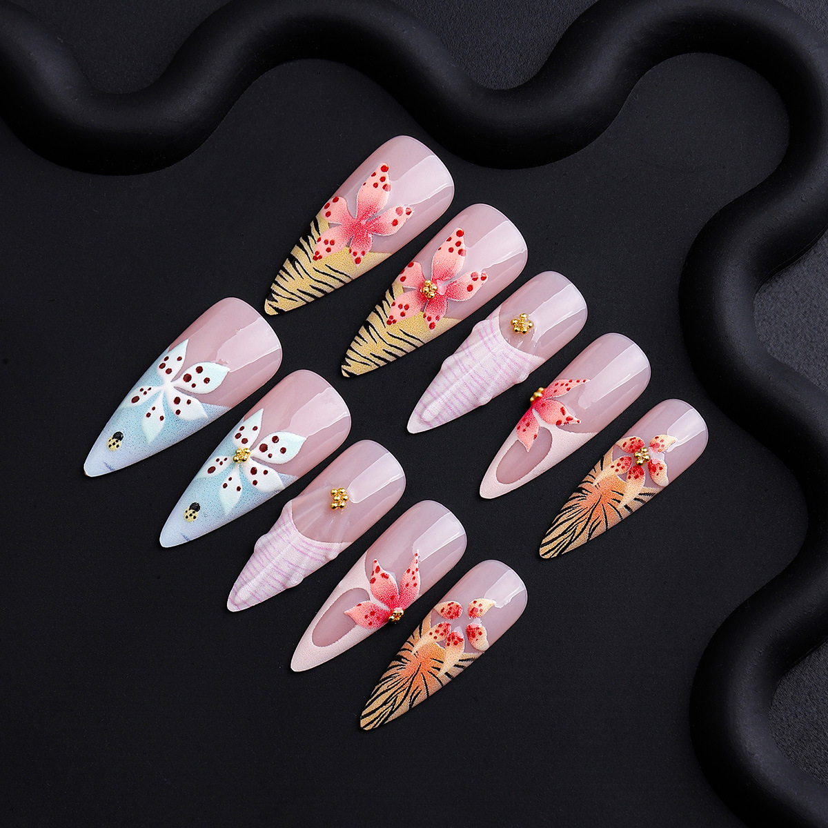 30-piece wearable nails: beach - 3D Printing Nails บทวิจารณ์และราคา