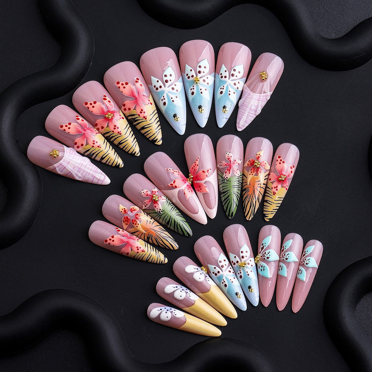 30-piece wearable nails: beach - 3D Printing Nails บทวิจารณ์และราคา