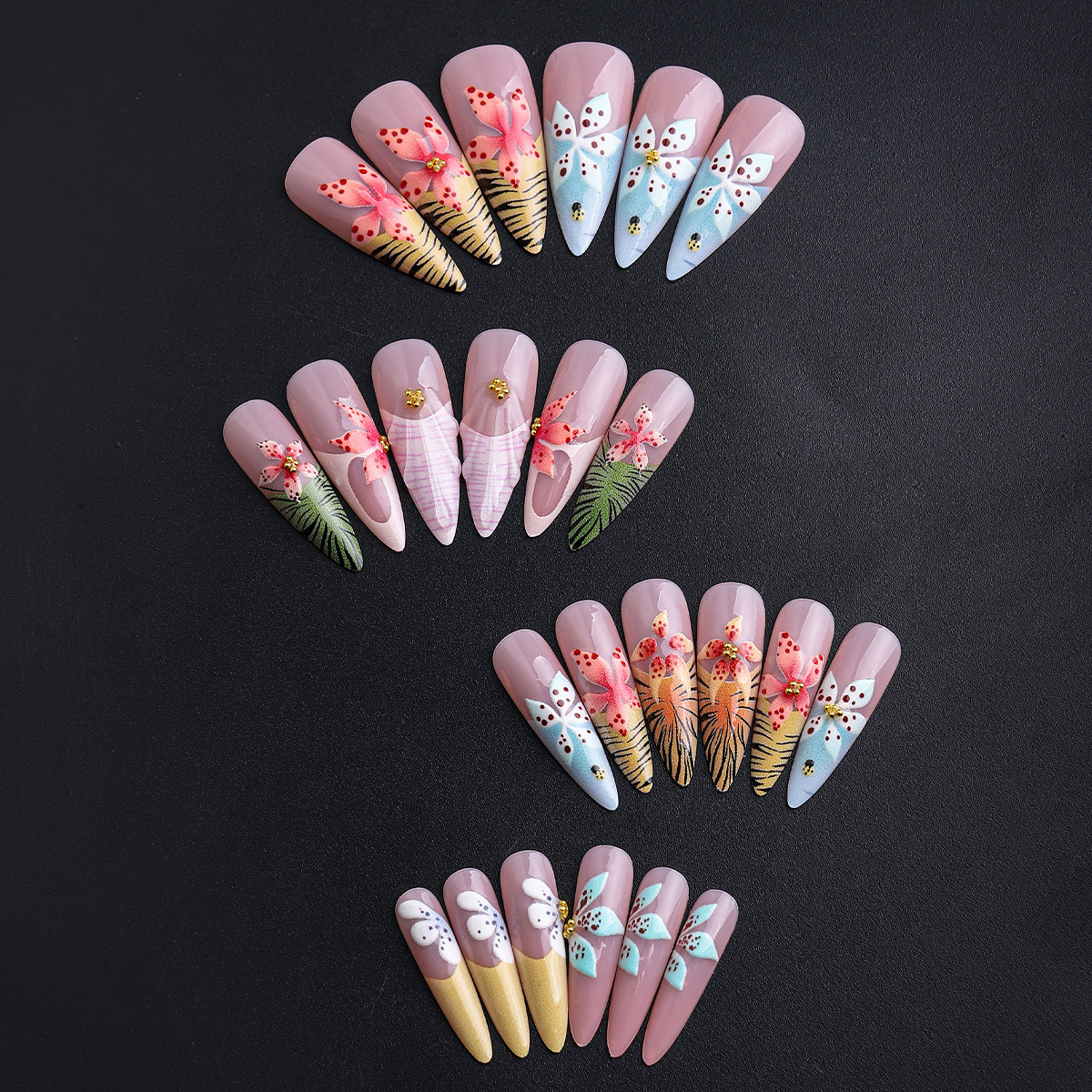 30-piece wearable nails: beach - 3D Printing Nails บทวิจารณ์และราคา