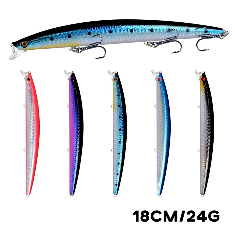 Minnow Fishing Lure Laser Hard - 3D Printing Lure บทวิจารณ์และราคา
