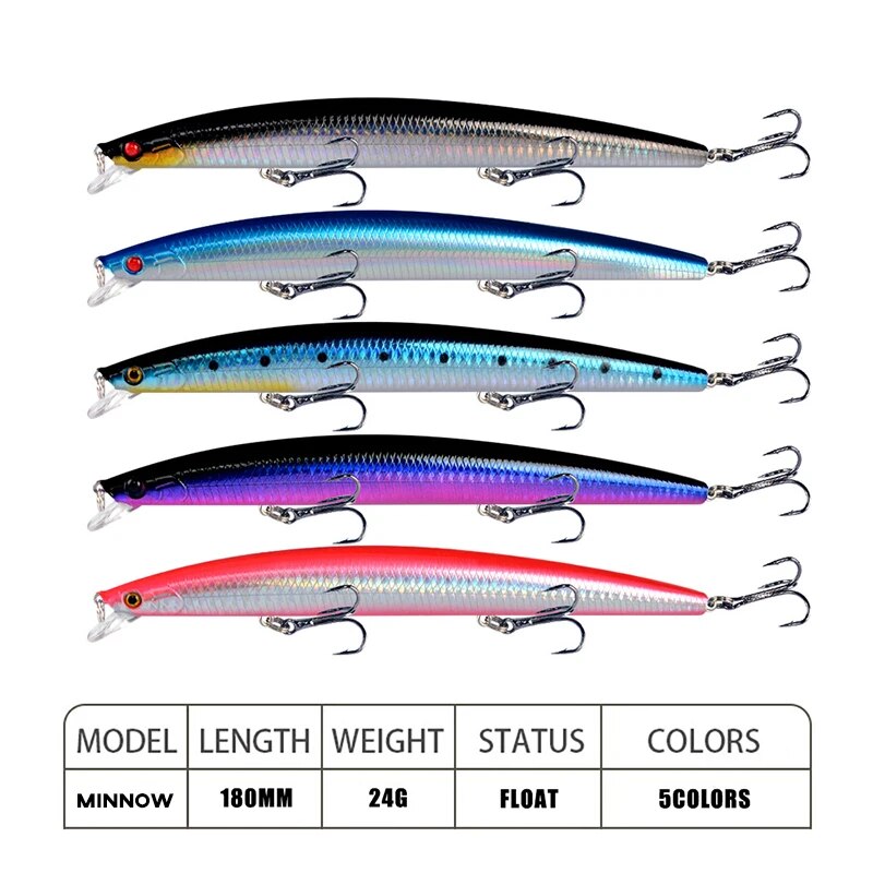 Minnow Fishing Lure Laser Hard - 3D Printing Lure บทวิจารณ์และราคา
