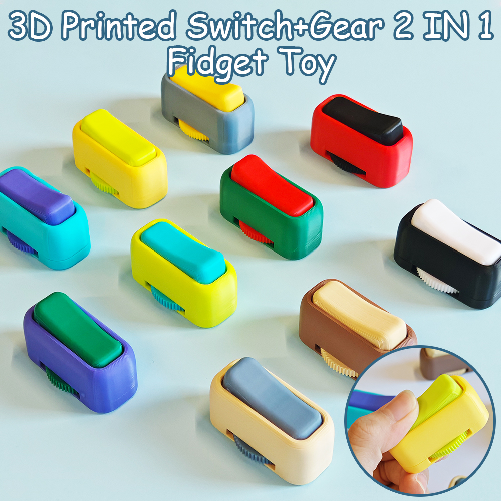 3D Printed Switches Gear 2IN1  - 3D Printing Fidget Toys บทวิจารณ์และราคา