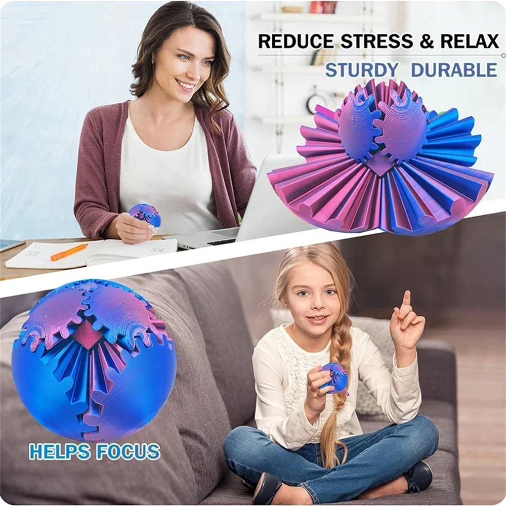 Gear Ball 3D Printed Fidget To - 3D Printing Gears บทวิจารณ์และราคา