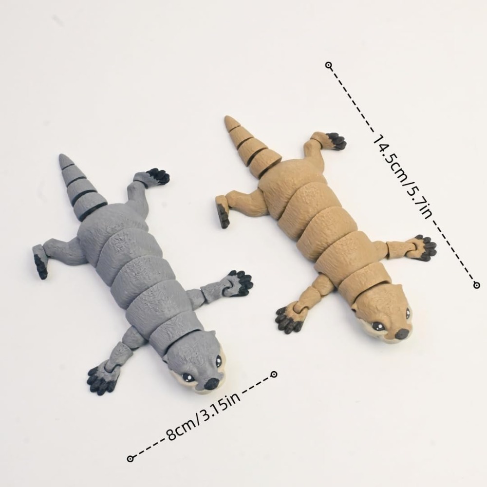 Cute 3D Printed Otter 3D Anima - 3D Printing Fidget Toys บทวิจารณ์และราคา