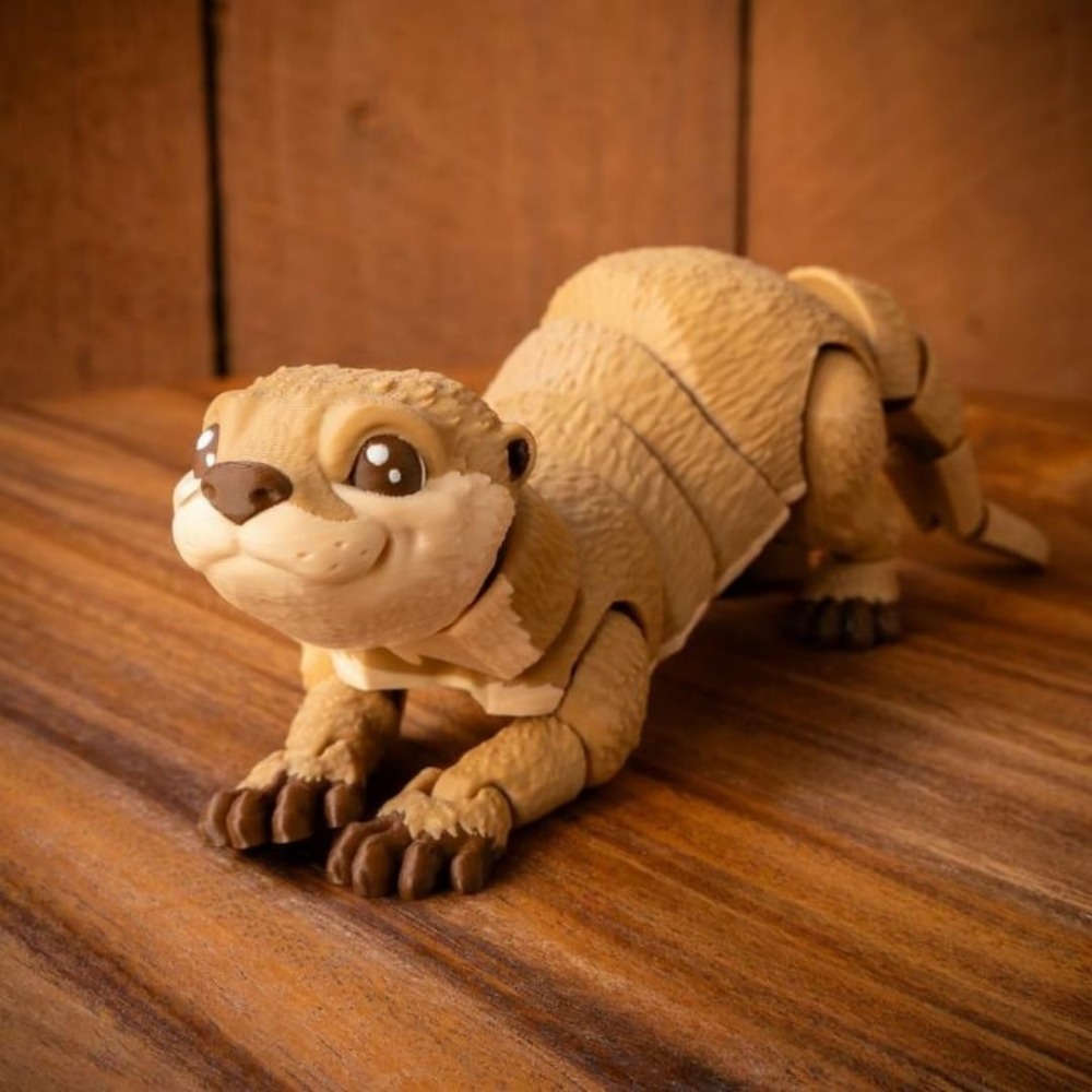Cute 3D Printed Otter 3D Anima - 3D Printing Fidget Toys บทวิจารณ์และราคา