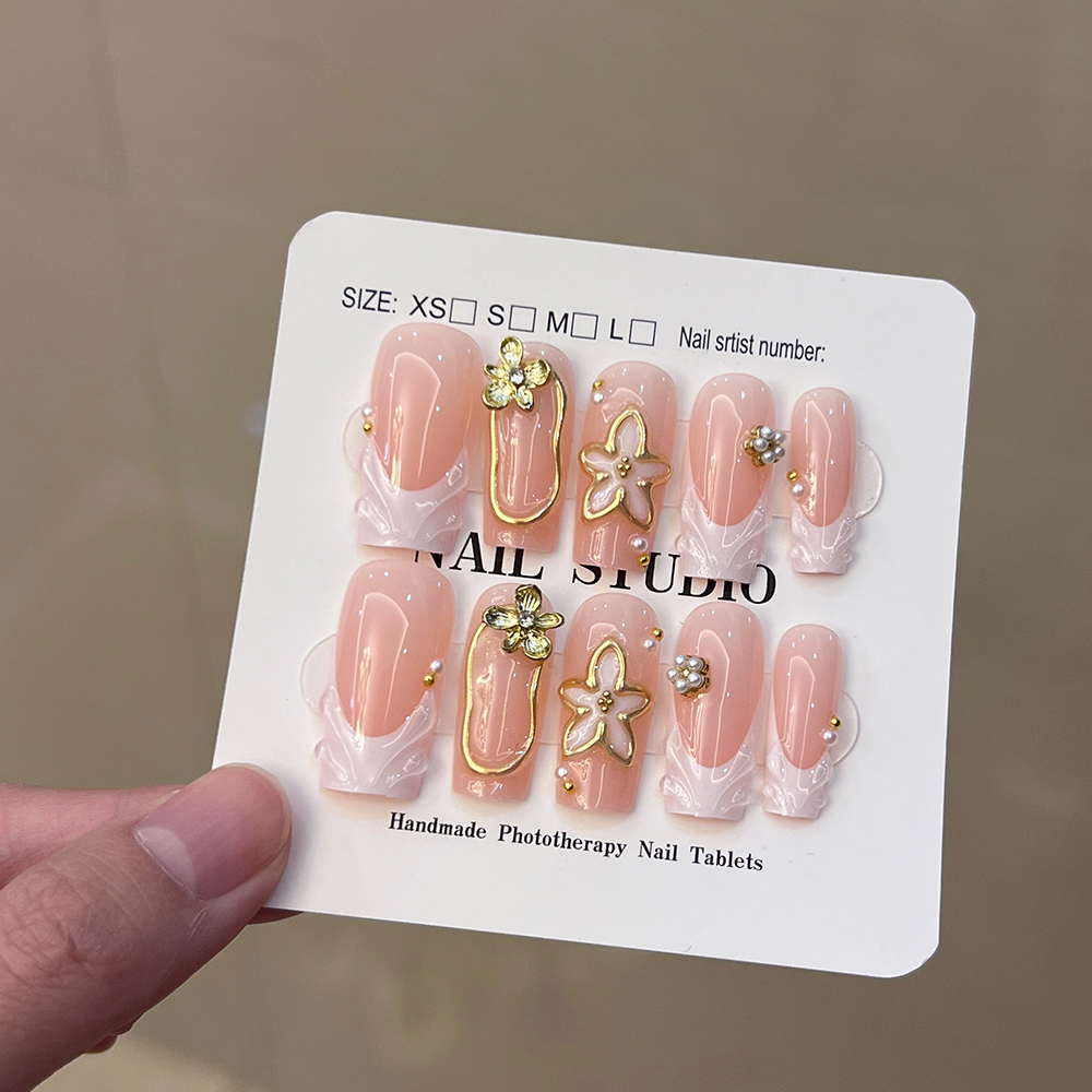 10Pcs/Set Handmade Medium-size - 3D Printing Nails บทวิจารณ์และราคา