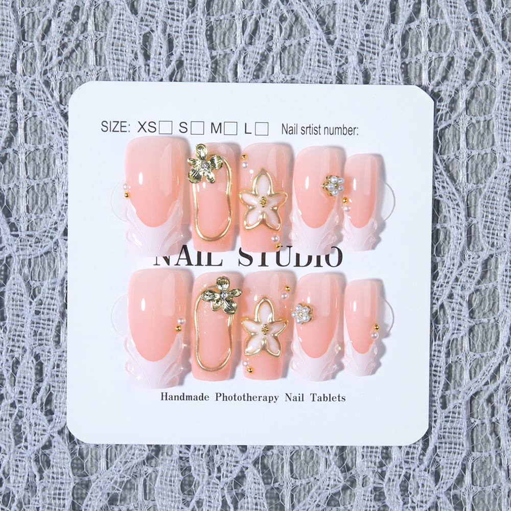 10Pcs/Set Handmade Medium-size - 3D Printing Nails บทวิจารณ์และราคา
