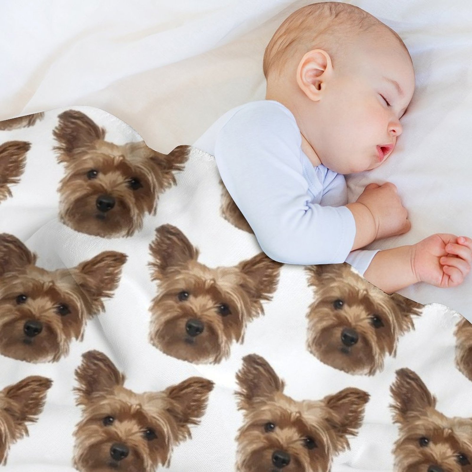 Yorkshire Terrier Throw Blanke - 3D Printing Yorkshire บทวิจารณ์และราคา