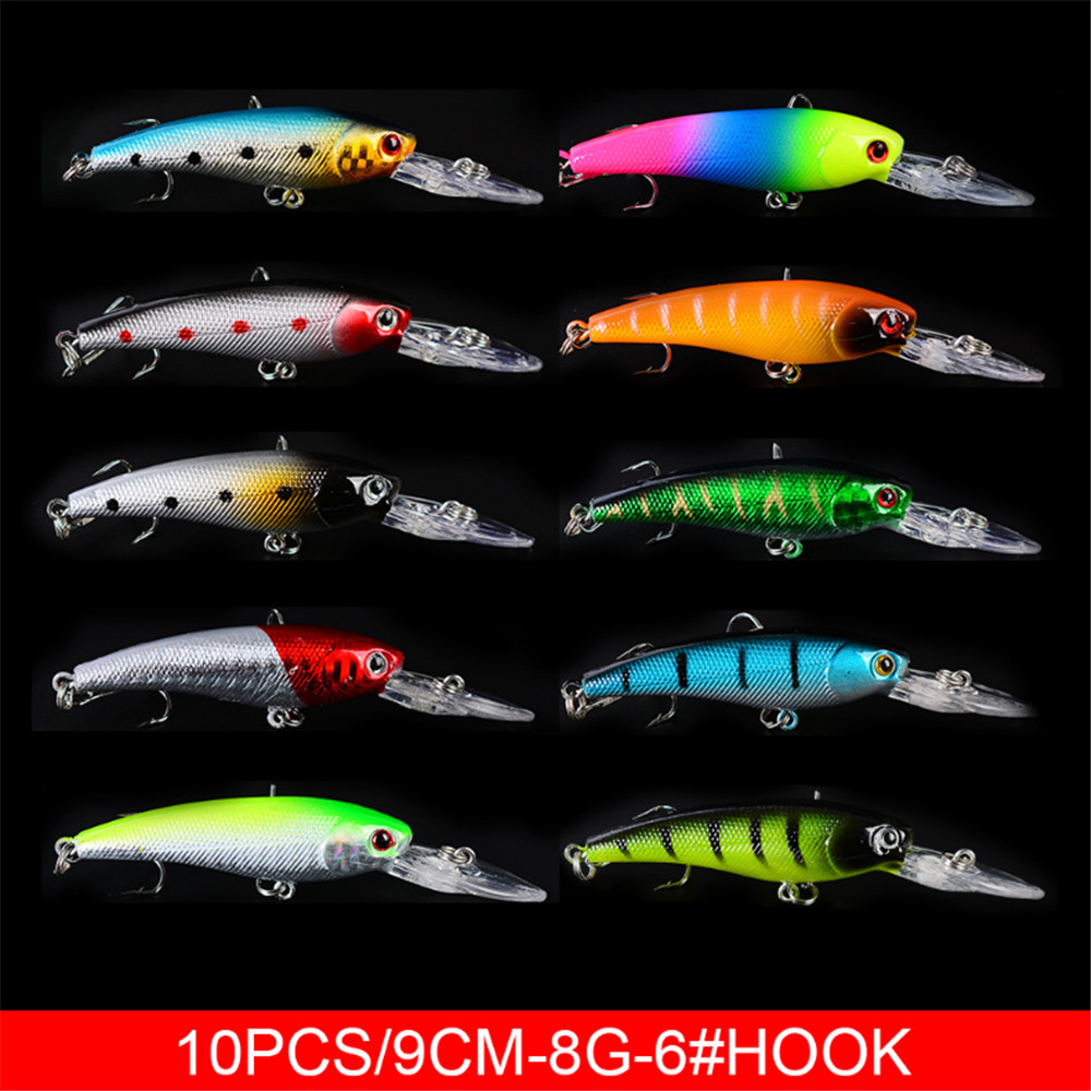 20pcs/lot Minnow Fishing Lures - 3D Printing Lure บทวิจารณ์และราคา