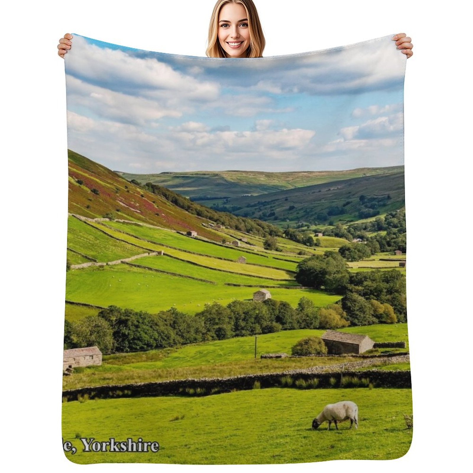 Yorkshire Dales Throw Blanket  - 3D Printing Yorkshire บทวิจารณ์และราคา