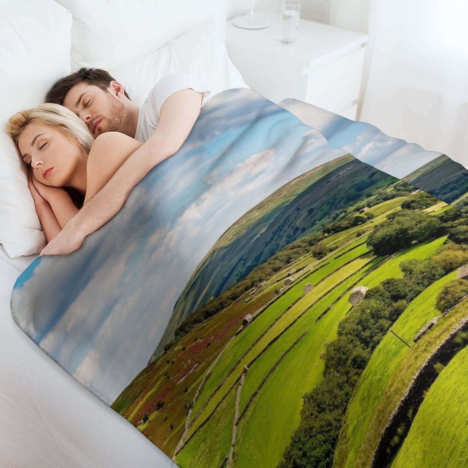 Yorkshire Dales Throw Blanket  - 3D Printing Yorkshire บทวิจารณ์และราคา