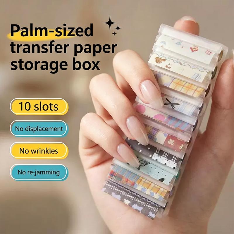 10 Grid Nail Transfer Paper 3D - 3D Printing Nails บทวิจารณ์และราคา