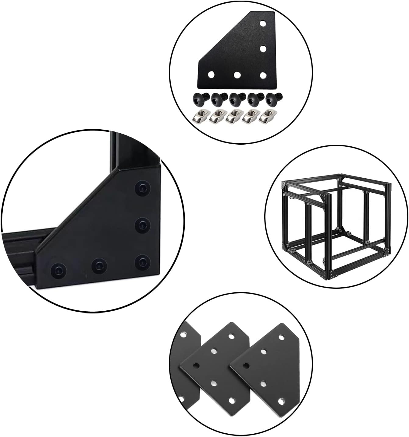 2PCS 5 Hole 90 Degree Joint Bo - V Slot Aluminum Extrusion บทวิจารณ์และราคา