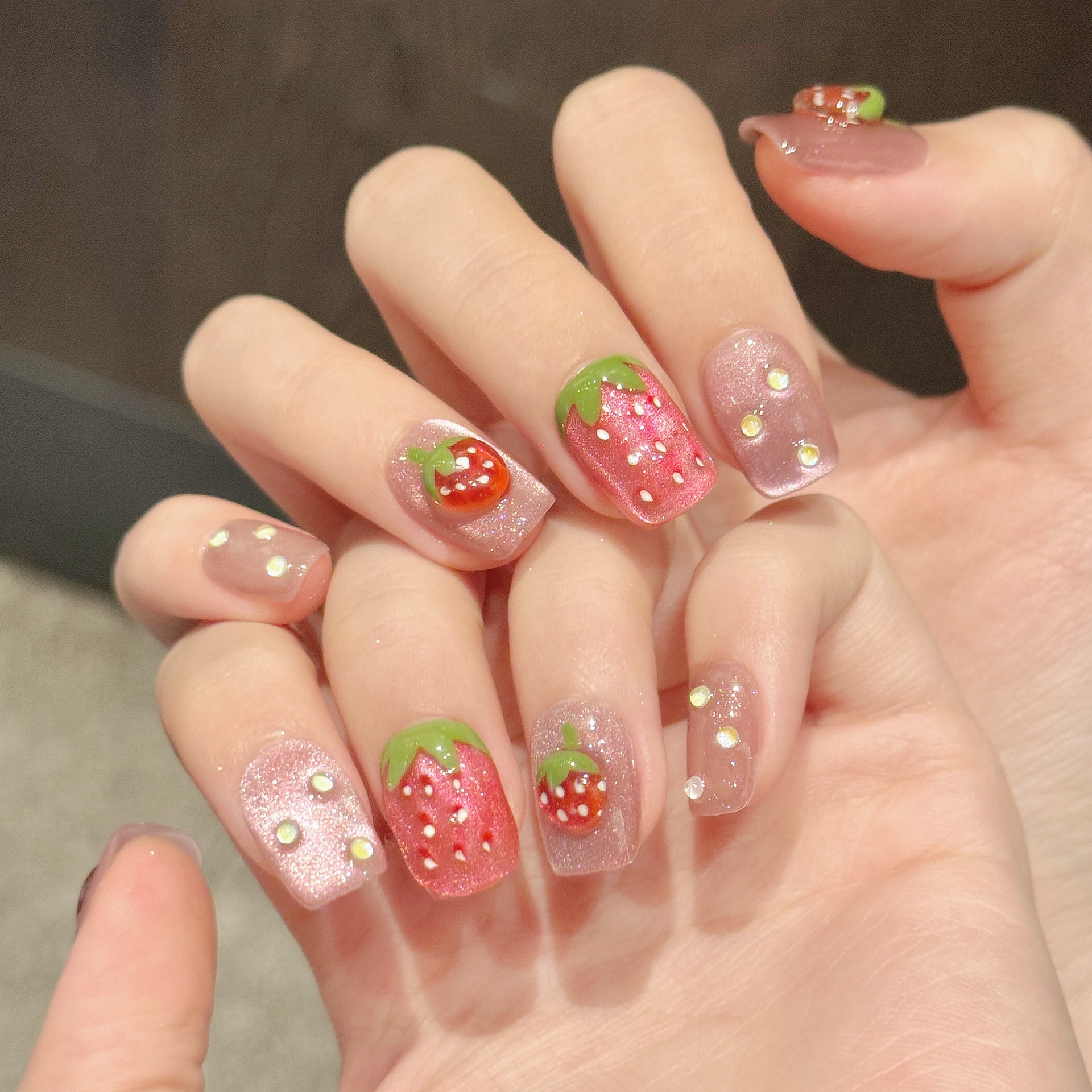 10pcs Handmade Press on Nails  - 3D Printing Nails บทวิจารณ์และราคา