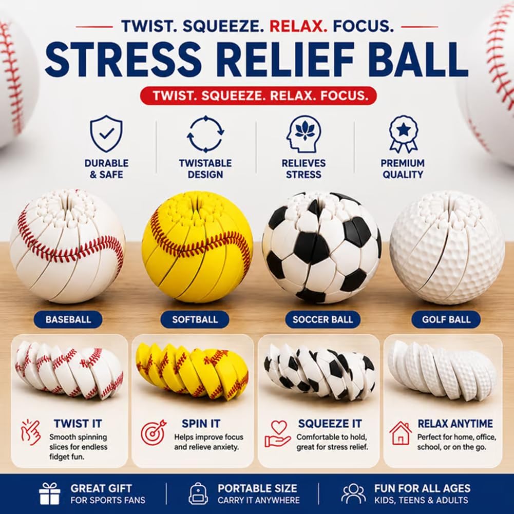 Baseball Fidget Ball Toy for S - 3D Printing Fidget Toys บทวิจารณ์และราคา