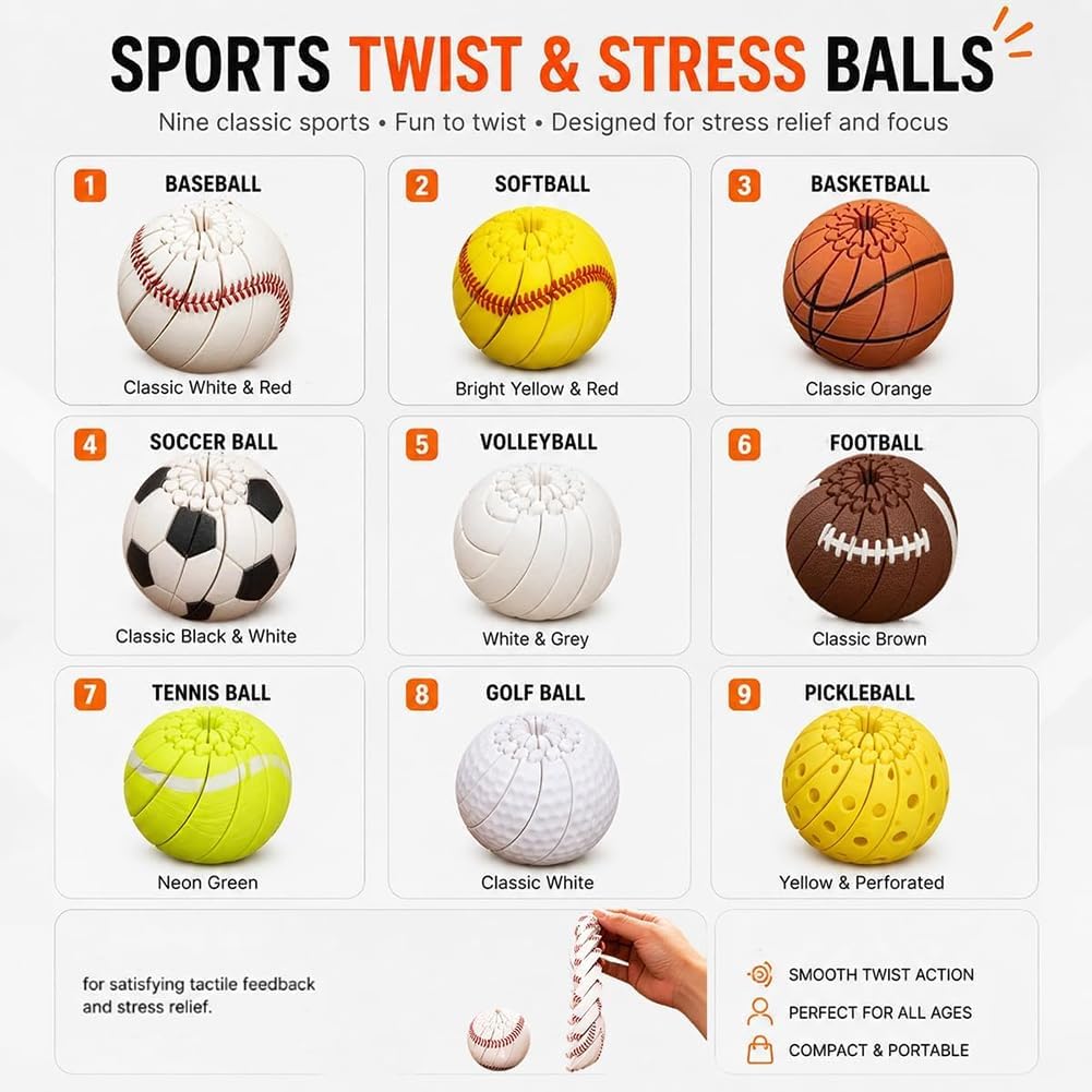 Baseball Fidget Ball Toy for S - 3D Printing Fidget Toys บทวิจารณ์และราคา