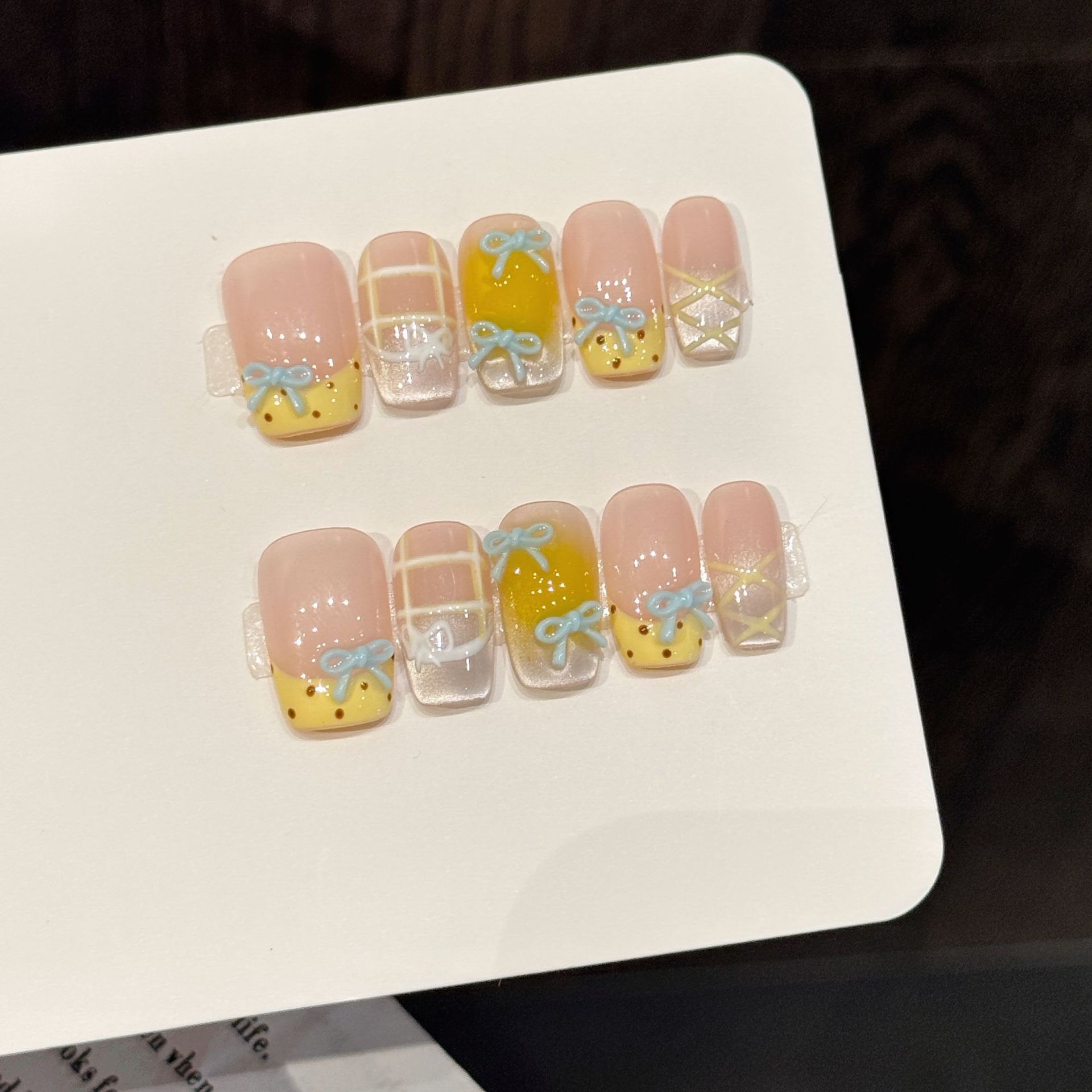10pcs Handmade Kawaii Cute Gra - 3D Printing Nails บทวิจารณ์และราคา