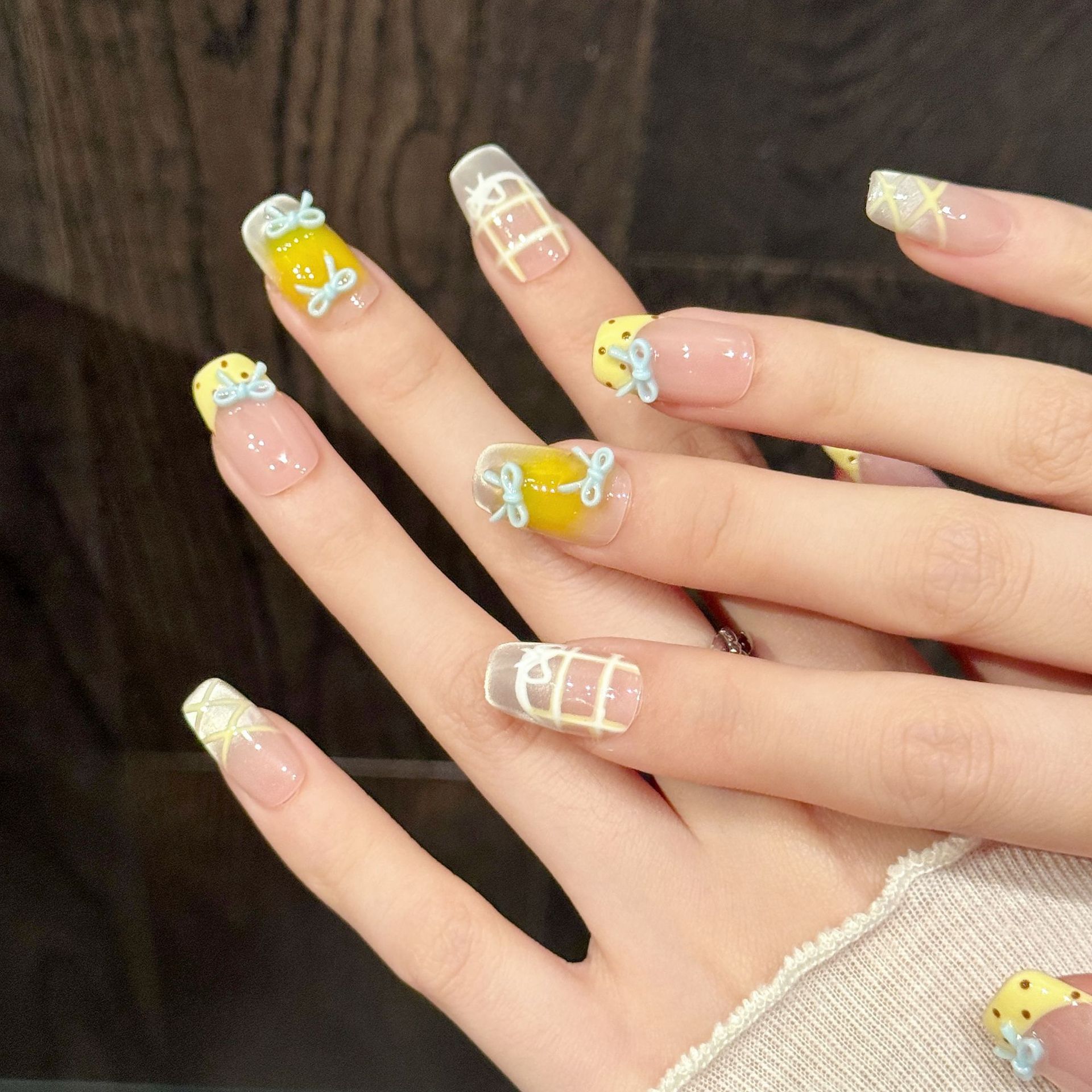 10pcs Handmade Kawaii Cute Gra - 3D Printing Nails บทวิจารณ์และราคา