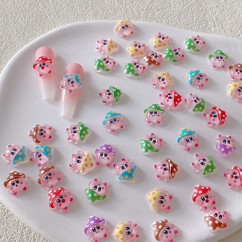 2/10/20pcs Kirby Nail Charms 3 - 3D Printing Nails บทวิจารณ์และราคา