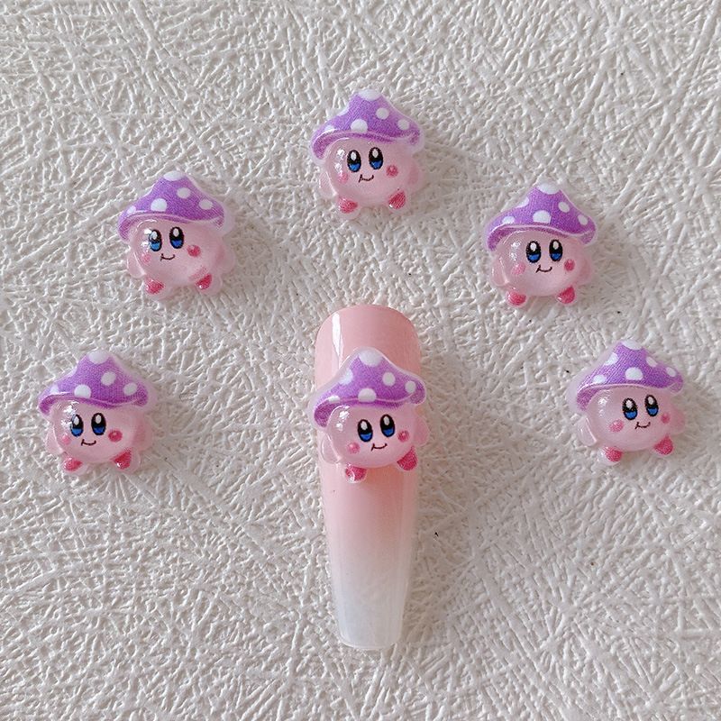 2/10/20pcs Kirby Nail Charms 3 - 3D Printing Nails บทวิจารณ์และราคา