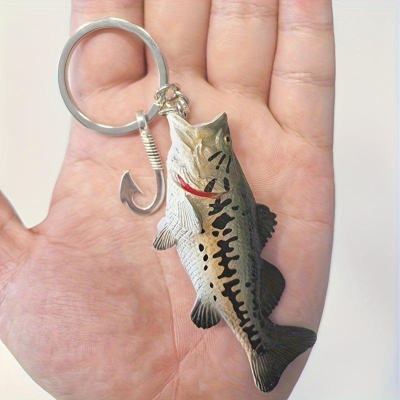 3D Sea Bass Keychain, lure Fis - 3D Printing Lure บทวิจารณ์และราคา