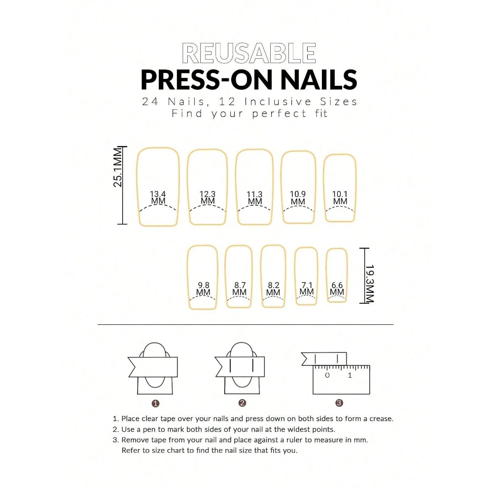 24pcs/Set Y2K Nail Stickers, F - 3D Printing Nails บทวิจารณ์และราคา