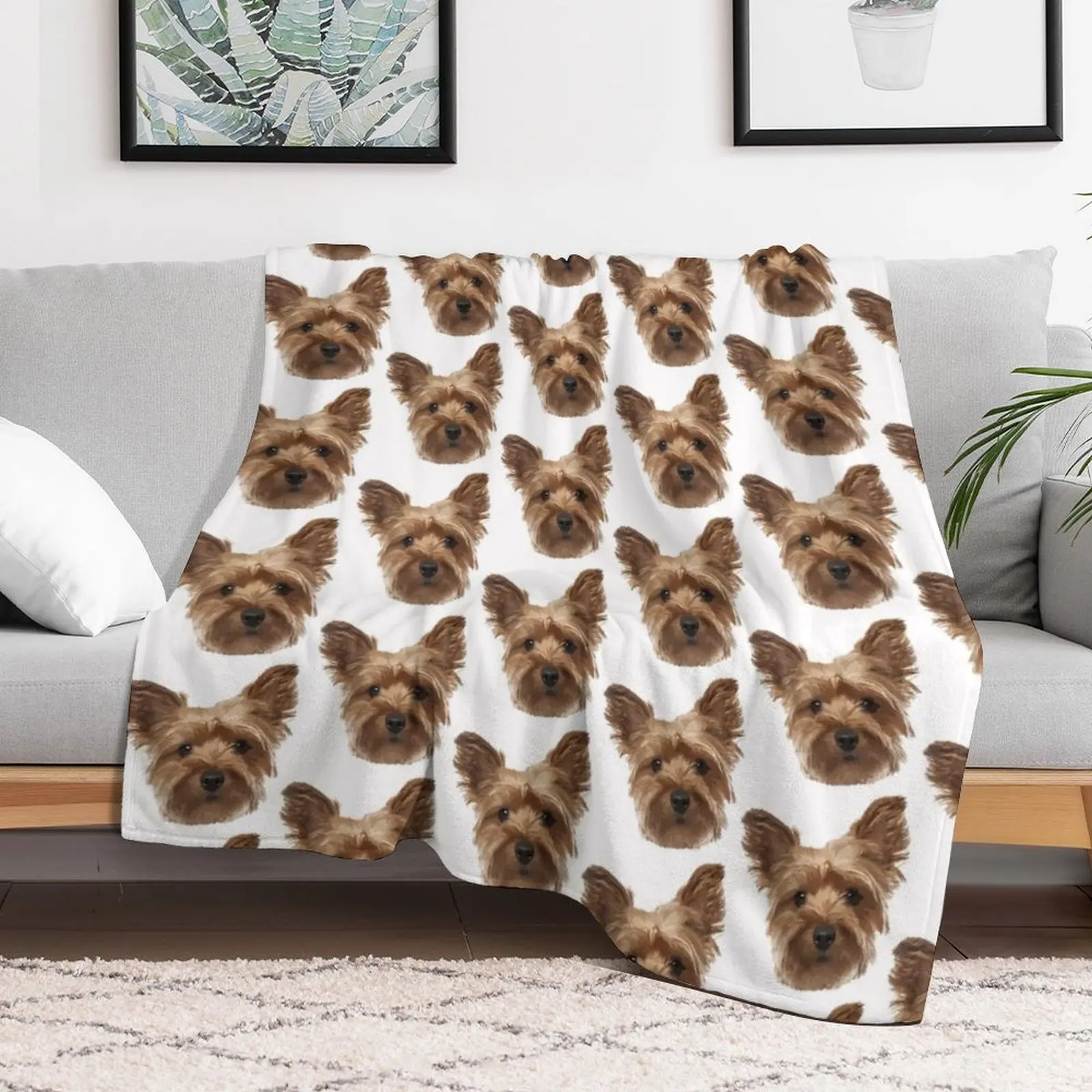 Yorkshire Terrier Throw Blanke - 3D Printing Yorkshire บทวิจารณ์และราคา