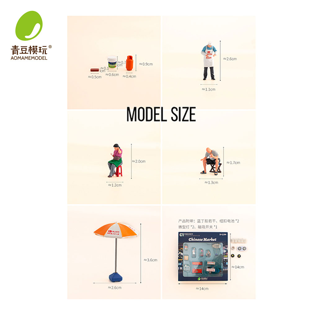 1/64 Night market s Model Kit- - 3D Printing Liquid บทวิจารณ์และราคา