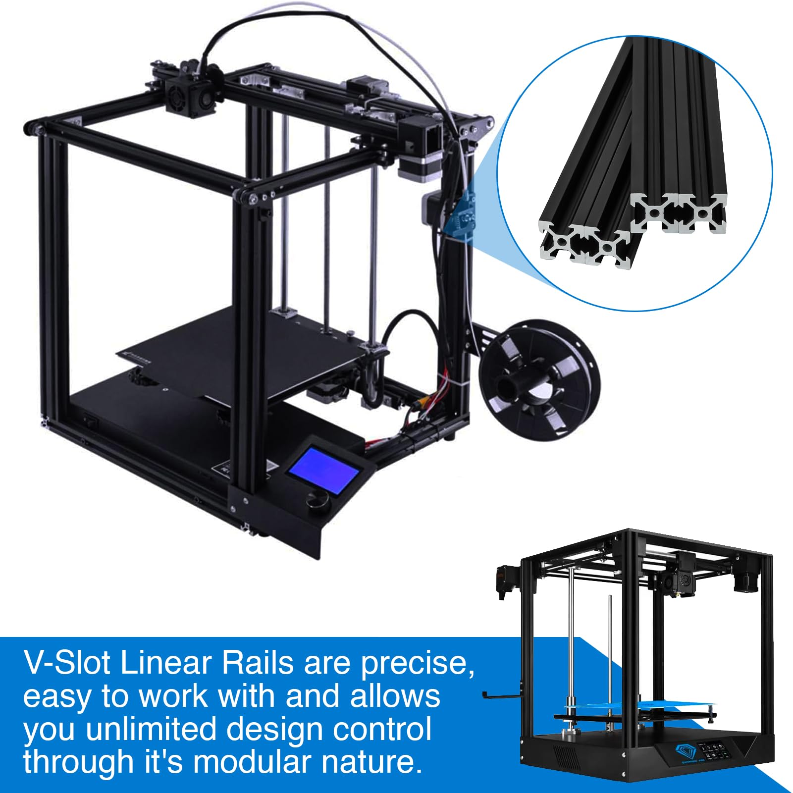 2PCS 2020 V-slot Aluminum Prof - V Slot Aluminum Extrusion บทวิจารณ์และราคา