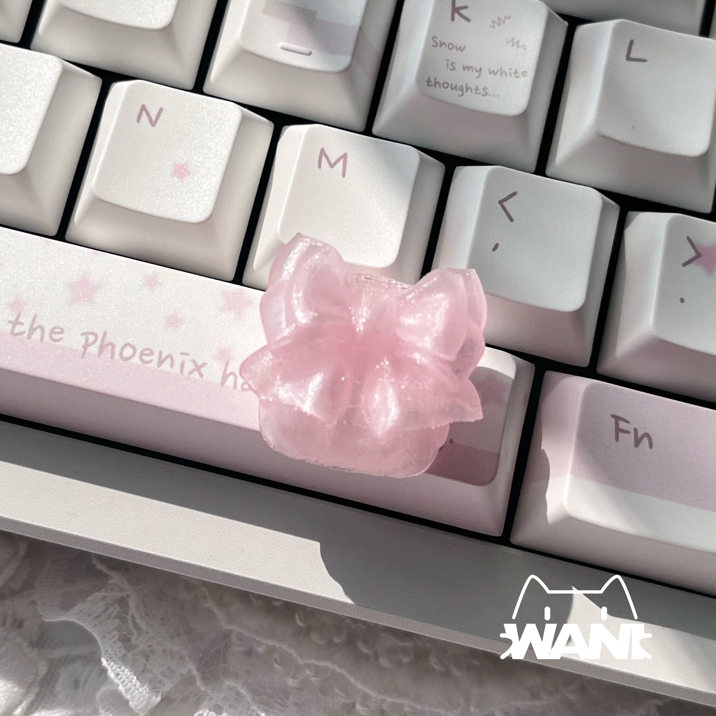 Silk Bow Themed Point Keycap 3 - 3D Printing Keyboard Keys บทวิจารณ์และราคา