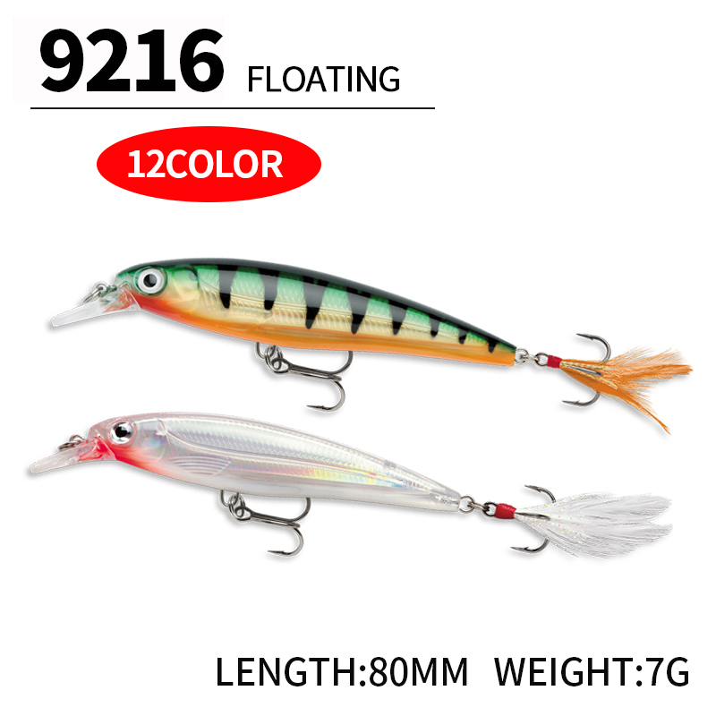 Floating Minnow Fishing Lures  - 3D Printing Lure บทวิจารณ์และราคา