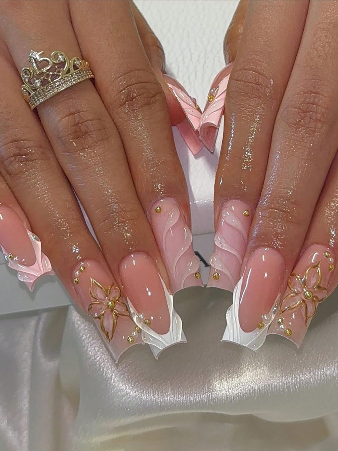 24pcs/Set Elegant & Gorgeous 3 - 3D Printing Nails บทวิจารณ์และราคา