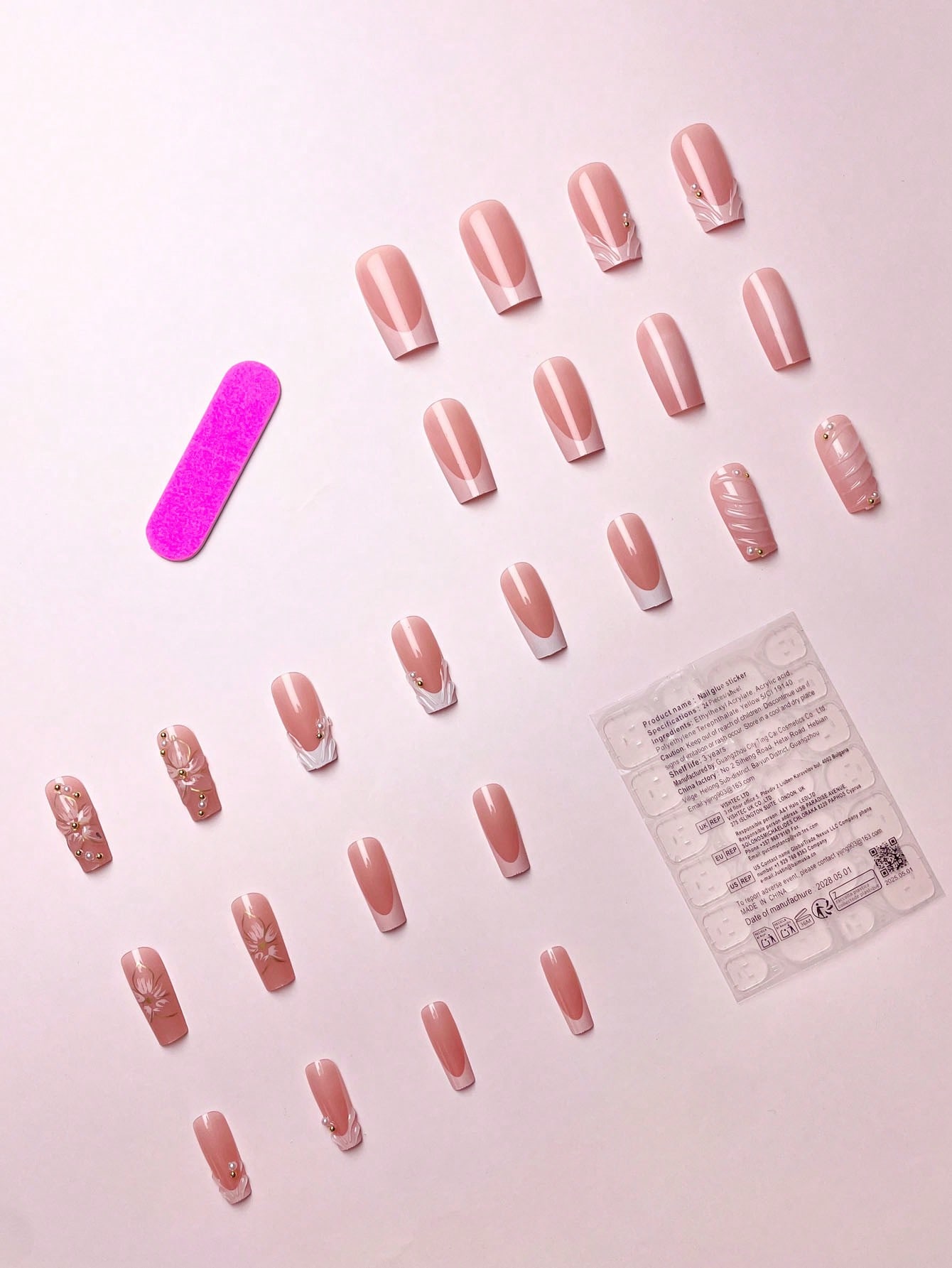24pcs/Set Elegant & Gorgeous 3 - 3D Printing Nails บทวิจารณ์และราคา