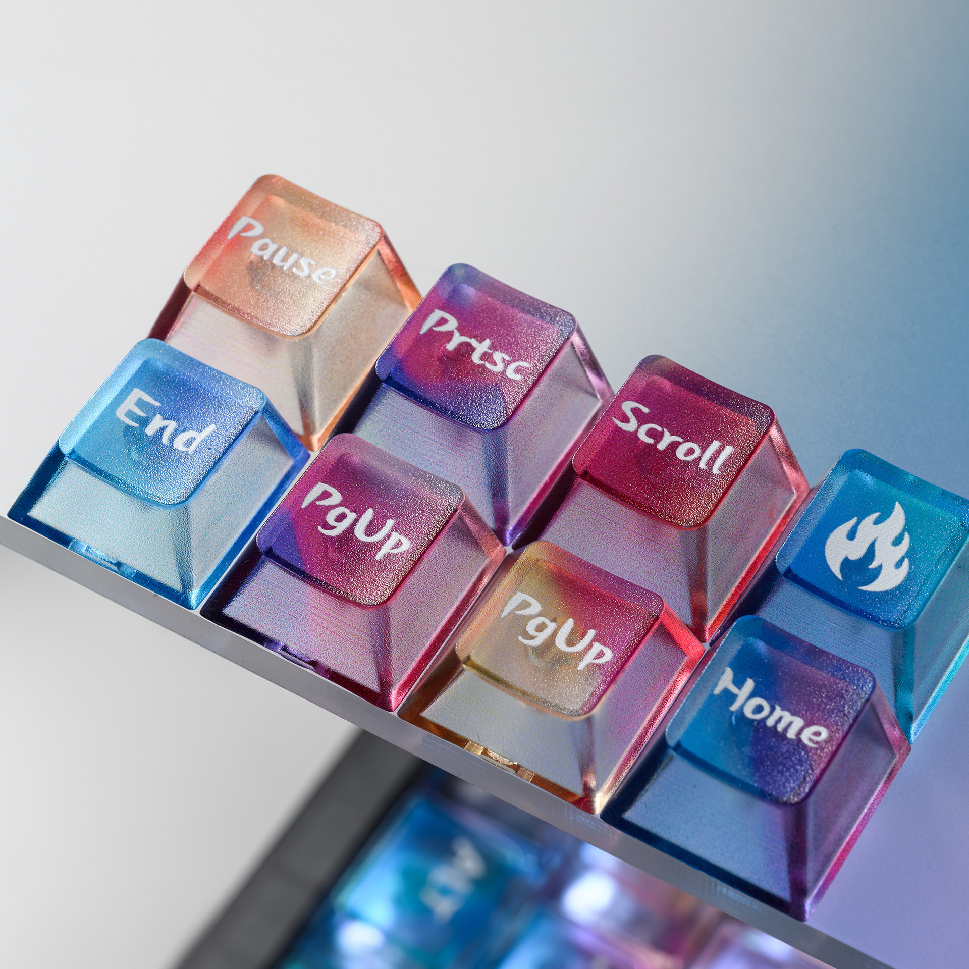 Colorful Gradient Keycaps Afte - 3D Printing Keyboard Keys บทวิจารณ์และราคา