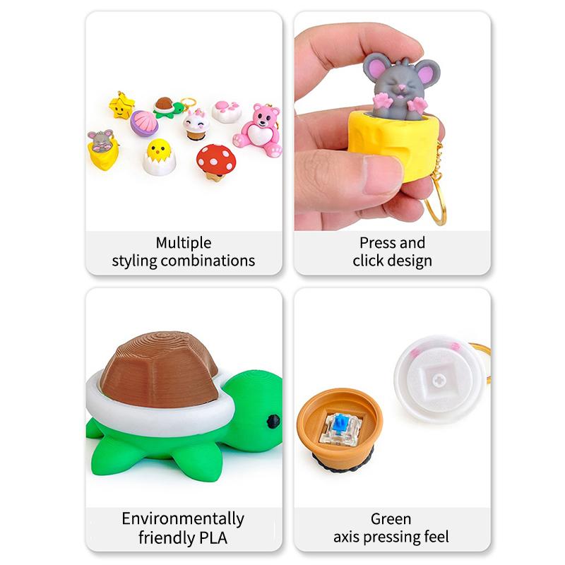 »Mushroom Turtle Keycap Press  - 3D Printing Keyboard Keys บทวิจารณ์และราคา